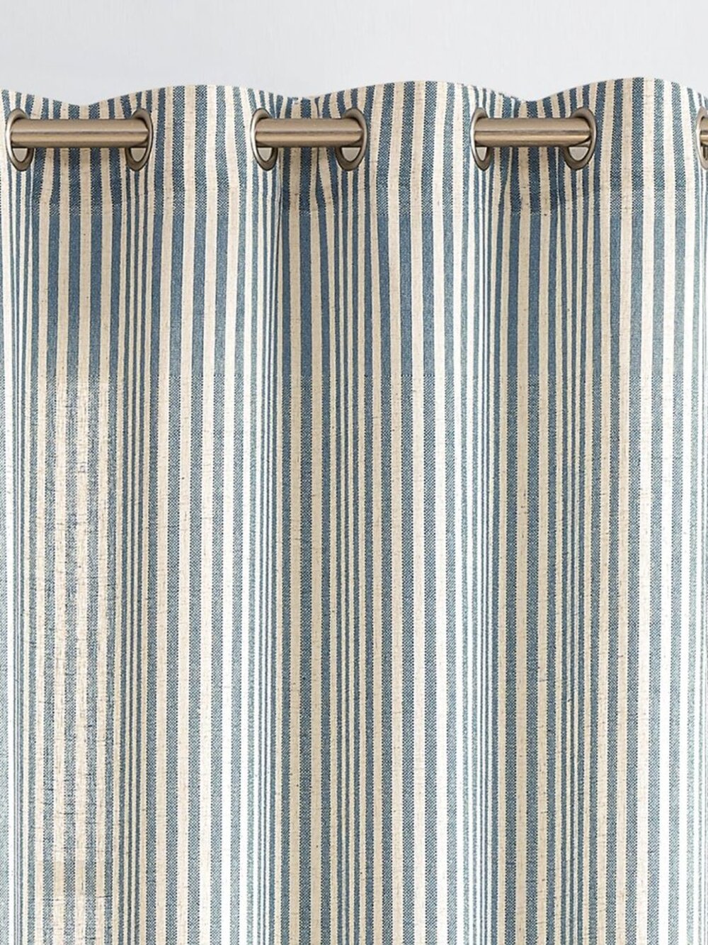 Linen Striped Curtains for Living Room Bedroom Farmhouse